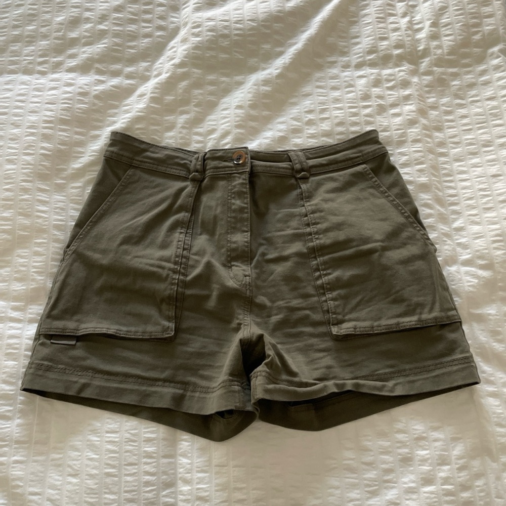 High Waisted Utility Shorts